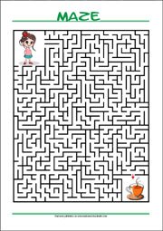 Maze - free printable mazes for kids, Logic puzzle