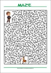Maze - free printable mazes for kids, Logic puzzle