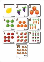 Learning Numbers Worksheet