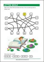 Letter Riddle - Printable Worksheet for kids