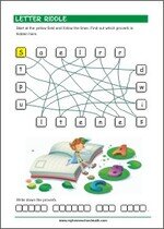 Letter Riddle - Printable Worksheet for kids