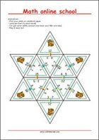 Math learning cards - Multiplication