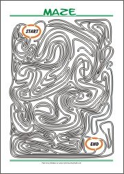 Free Printable Maze for Kids- Find your way through...