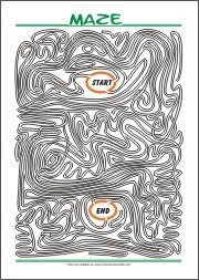Free Printable Maze for Kids- Find your way through...