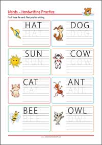 Printable Tracing & Writing Uppercase Letters Worksheet - ABC Handwriting Practice for Kids