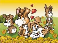 Online Jigsaw Puzzle - Dogs Valentine Day