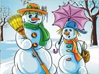 Online Jigsaw Puzzle - Snowman