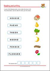 Free Printable Worksheets - Early Reading / Writing activities for children