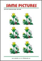 Find two same pictures - Printable Riddle for Kids