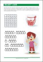 Secret code reading worksheet - Tongue twister