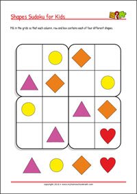 Printable Sudoku Puzzles for Kids with Solution