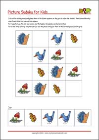 Free Printable Cut-and-Glue Sudoku Puzzles for Kids (with Solutions)