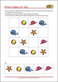 Free Printable Cut-and-Glue Sudoku Puzzles for Kids (with Solutions)