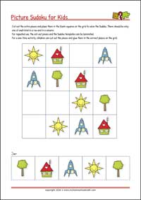 Free Printable Cut-and-Glue Sudoku Puzzles for Kids (with Solutions)