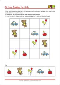 Free Printable Cut-and-Glue Sudoku Puzzles for Kids (with Solutions)