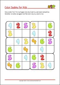 Free Printable Sudoku Puzzles for Kids (with Solutions)