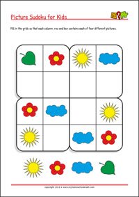 Printable Sudoku Puzzles for Kids with Solution