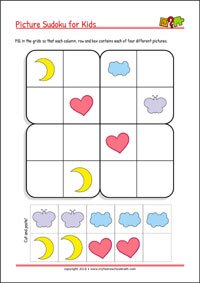 Printable Sudoku Puzzles for Kids with Solution