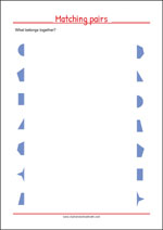 Match the Pairs - Worksheets To Improve Focus And Visual Attention