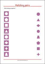 Match the Pairs - Worksheets To Improve Focus And Visual Attention