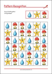 Find the pattern Worksheet - Visual Scanning Worksheets