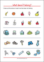 What's wrong here - Worksheets To Improve Focus And Visual Attention