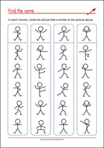 Visual Perception Worksheets - Observation