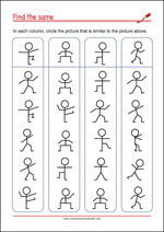 Visual Perception Worksheets - Observation