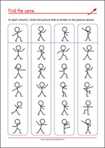 Visual Perception Worksheets - Observation