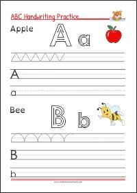 Printing Letters - Alphabet Practice