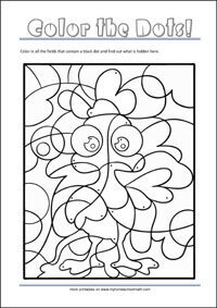 Printable Dot Puzzle - MyHomeSchoolMath