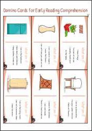 Free Domino-style reading Cards for Kids for Early Reading Comprehension