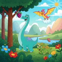 Dinosaurus - Free Online Jigsaw Puzzle Game for Kids