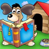 Dog Reading - Free Online Jigsaw Puzzle Game for Kids