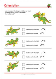 Worksheets for practicing cognitive skills (learning, thinking, problem-solving)