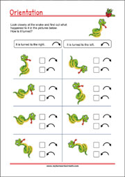 Worksheets for practicing cognitive skills (learning, thinking, problem-solving)