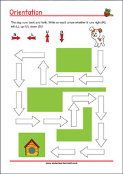 Worksheets for practicing cognitive skills (learning, thinking, problem-solving)