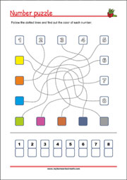 Worksheets for practicing cognitive skills (learning, thinking, problem-solving)