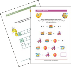 Free Printable Math Puzzles & Riddles for Kids 
