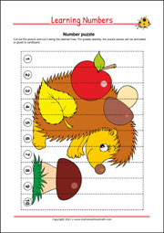 Simple Math - Worksheet for Preschool and Kindergarten