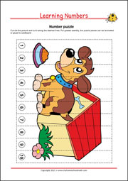 Simple Math - Worksheet for Preschool and Kindergarten