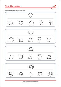 Picture Matching Worksheet - Attention & Focus Practice 