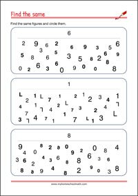 Picture Matching Worksheet - Attention & Focus Practice 