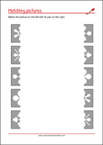 Match the Pairs - Worksheets To Improve Focus And Visual Attention