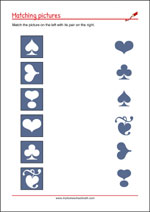Match the Pairs - Worksheets To Improve Focus And Visual Attention