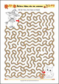 Spooky Halloween Maze Halloween Fun Printables