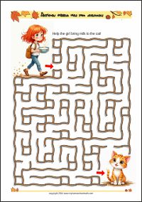 Spooky Halloween Maze Halloween Fun Printables
