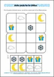 Printable Picture-Sudoku Worksheet