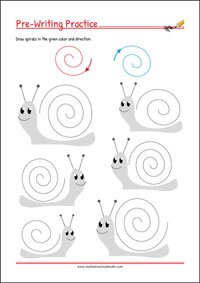 Tracing lines - Free Pre-Writing Worksheet for Kids!