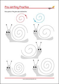 Tracing lines - Free Pre-Writing Worksheet for Kids!